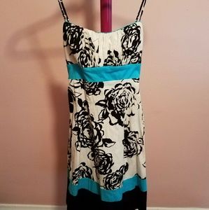 Spaghetti-Strap Floral Print Summer Dress